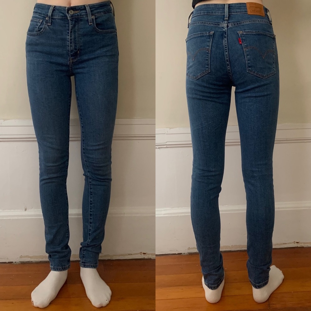 Levi’s 721 High-rise Skinny Jeans (denim, size 26)
